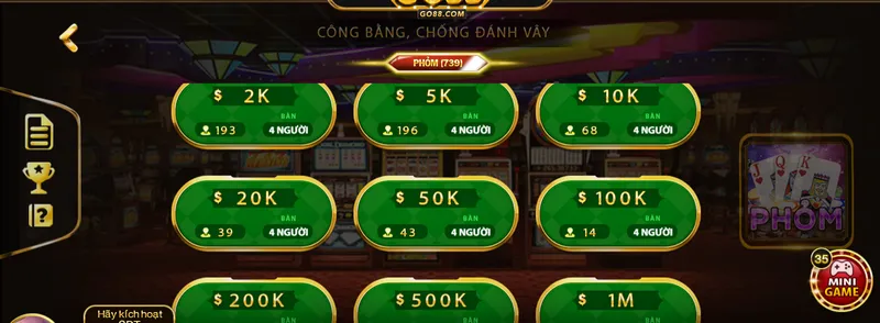 Cách tính điểm cơ bản trong game bài Phỏm