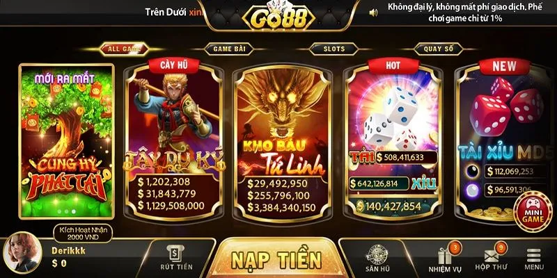 Đánh giá chất lượng slots game tại Go88