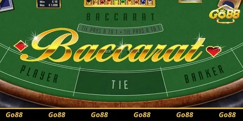 Các cửa cược trong Baccarat Go88