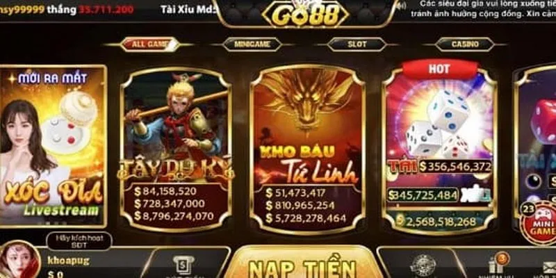 Tìm hiểu chi tiết về các game nổ hũ tại Go88