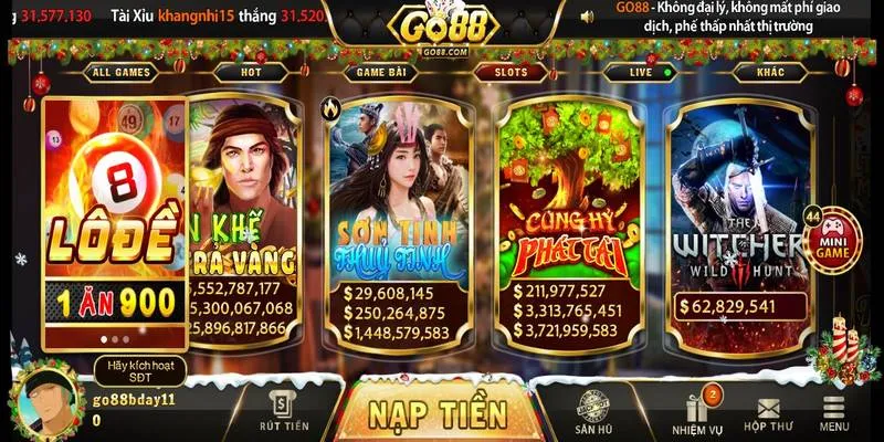 Tổng quan về game slots Sơn Tinh Thủy Tinh Go88