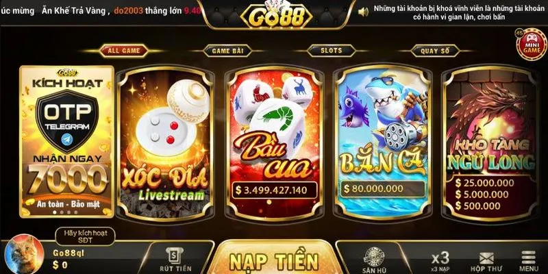 Yếu tố tạo nên sức hút của game Bầu cua tại Go88 online