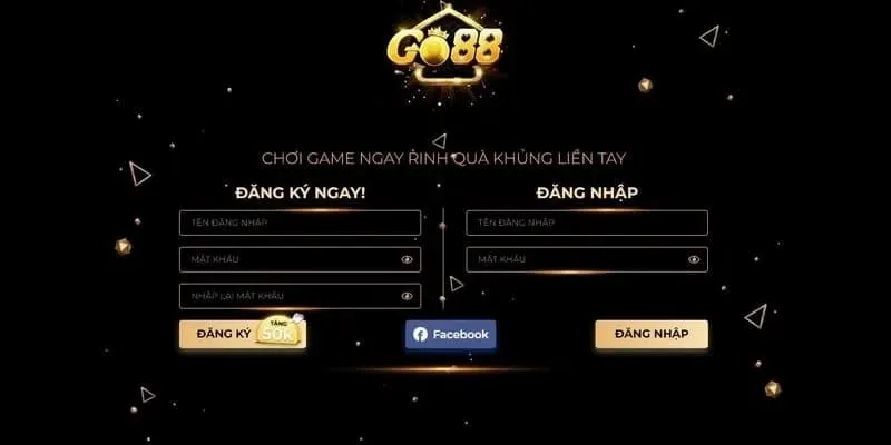 Đăng ký tài khoản tại nhà game Go88 online