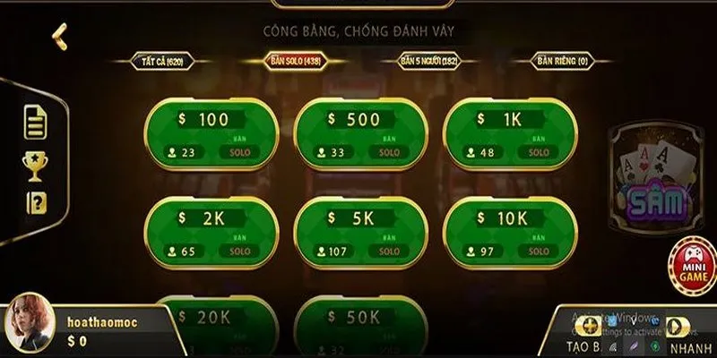 Game bài Sâm tại Go88