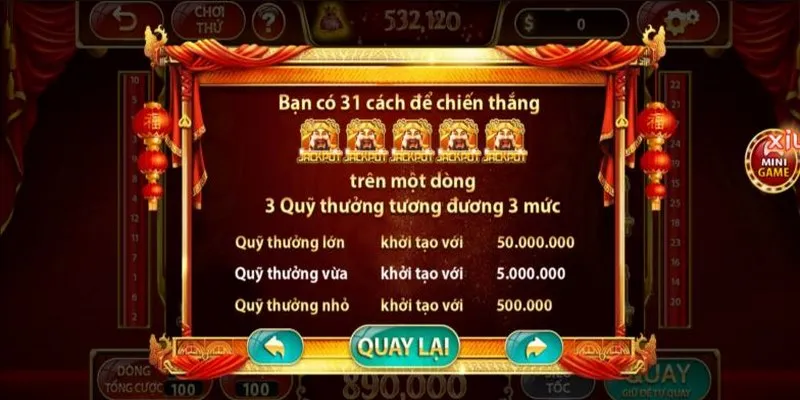 Slots game Thần tài Go88